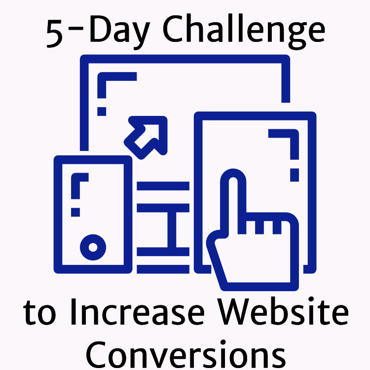 digital devices-5 day challenge to increase website conversions text